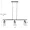 Hello Honey® Robert Stevenson Lighting Jameson Metal & Seedy Glass 6-Light Linear Chandelier